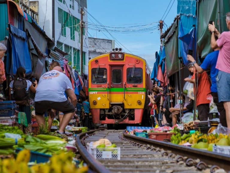 Maeklong Railway Market