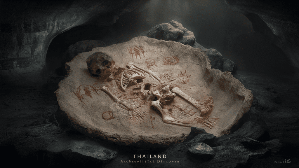 plongez dans cette fascinante découverte archéologique en thaïlande : des restes d'enfant de 29 000 ans illustrant des symboles de sang et de pouvoir, soigneusement préservés dans une grotte mystérieuse. une révélation qui éclaire notre compréhension des pratiques anciennes et des croyances de l'époque.