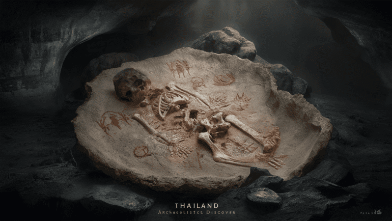 plongez dans cette fascinante découverte archéologique en thaïlande : des restes d'enfant de 29 000 ans illustrant des symboles de sang et de pouvoir, soigneusement préservés dans une grotte mystérieuse. une révélation qui éclaire notre compréhension des pratiques anciennes et des croyances de l'époque.