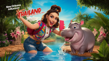 suivez l'aventure captivante d'un influenceur de la nouvelle-orléans en thaïlande, où il croise le chemin de moo deng, un adorable hippopotame nain. découvrez cette rencontre inattendue qui mêle culture, nature et échanges touchants dans un voyage inoubliable.
