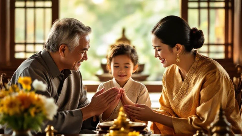 famille thaïlandaise valeurs traditions