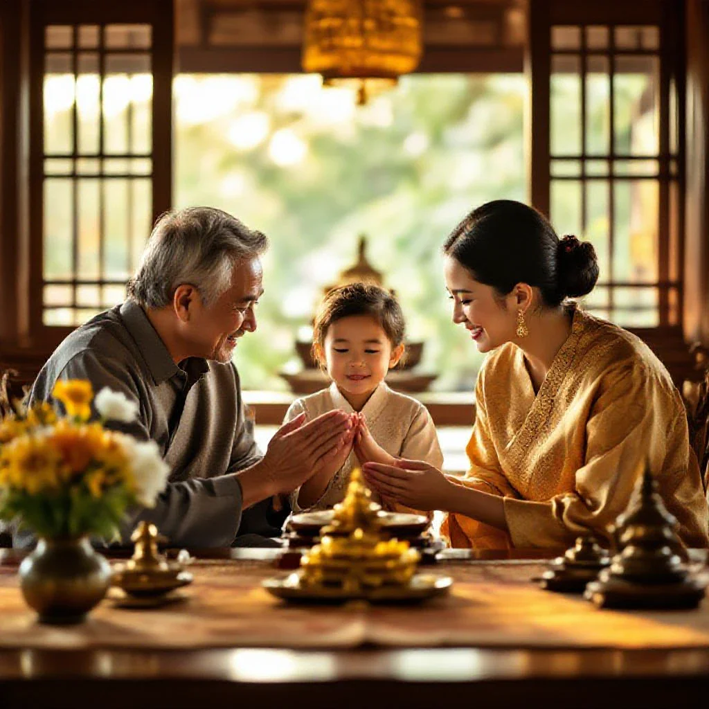 famille thaïlandaise valeurs traditions