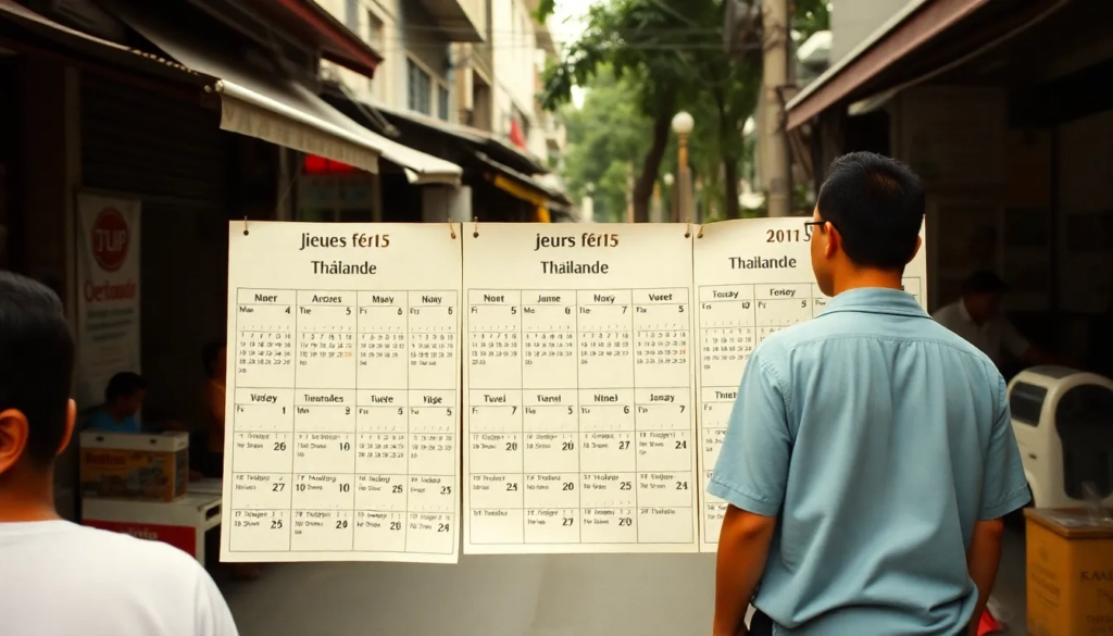 Francais en thailande com jours feries thailande calendrier