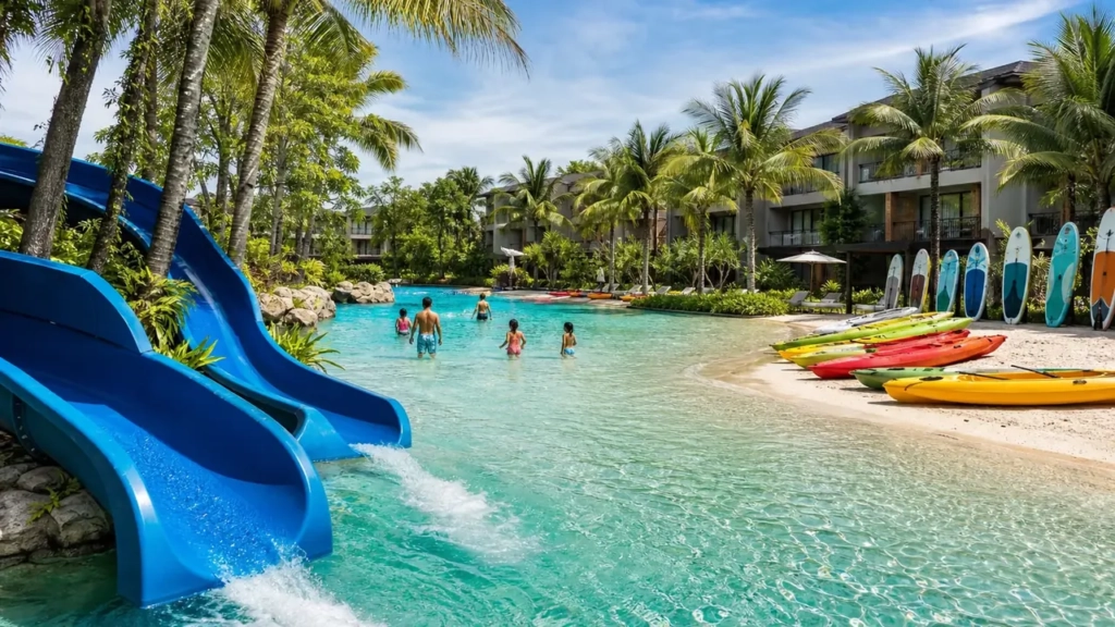 Toboggans, kids' club, sports nautiques