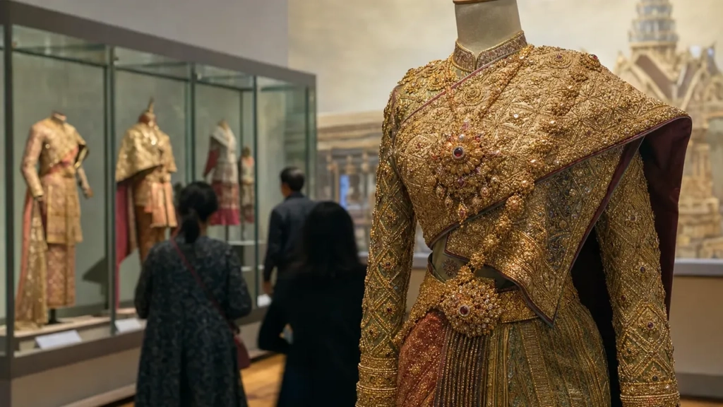 Plus de 100 tenues royales thaïlandaises réunies au Musée des Arts décoratifs
