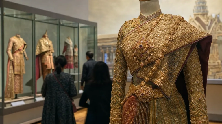 Plus de 100 tenues royales thaïlandaises réunies au Musée des Arts décoratifs