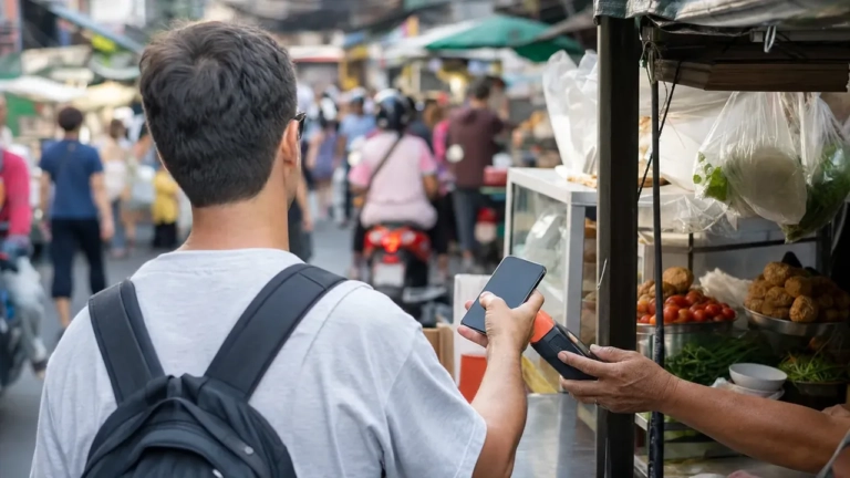 Neuf pays peuvent déjà payer comme les locaux en Thaïlande, pas la