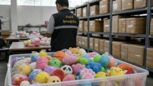 À Bangkok, 19 665 squishies non certifiés retirés des rayons