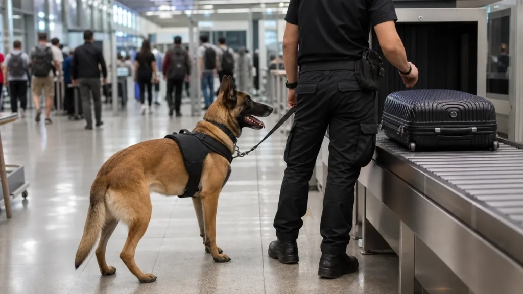 Chiens détecteurs et rayons X