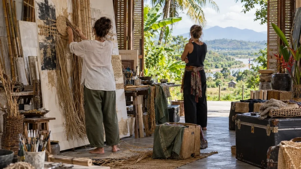 Deux artistes français relient la Thaïlande et le Cambodge par la création